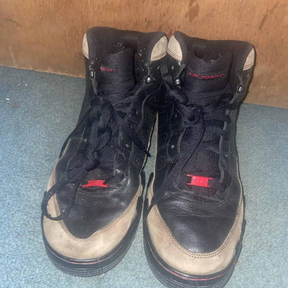 NIKE AIR FORCE AFJ AIR JORDAN sz 14 PREMIER 9 "OLIVE" 362004-061 2009 RARE - Picture 2 of 9